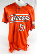 2024 Las Vegas Aviators Ryan Brown #51 Game Used Orange Jersey 46 365