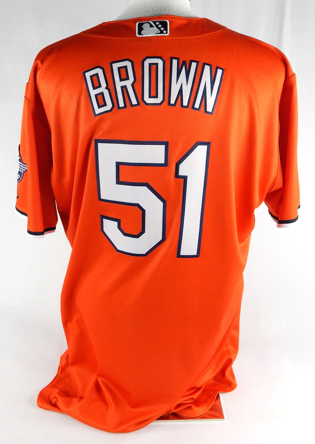 2024 Las Vegas Aviators Ryan Brown #51 Game Used Orange Jersey 46 365 Pic2