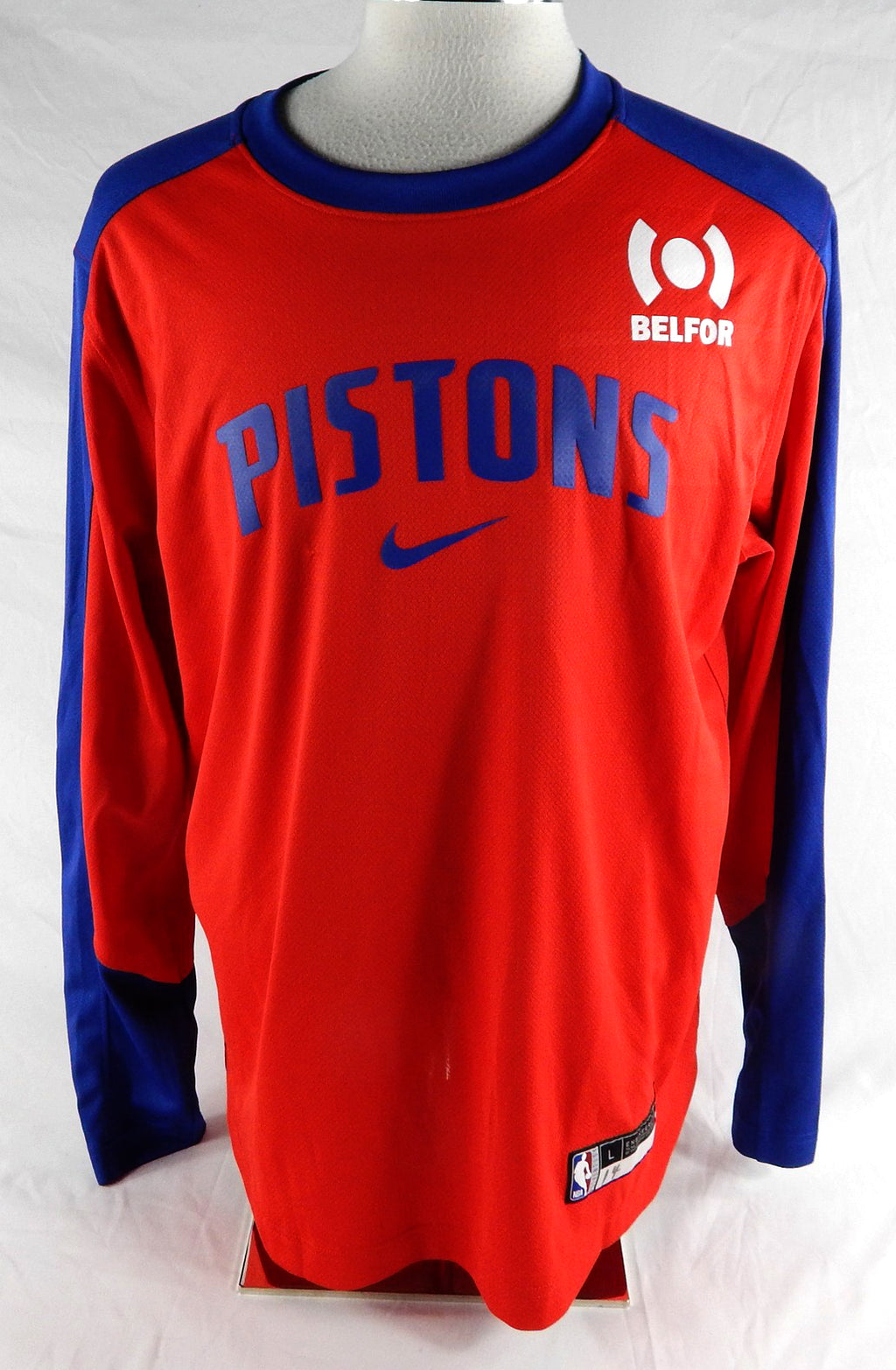2024-25 Detroit Pistons Wendell Moore Jr #14 Game Used Red Shooting Shirt L 361