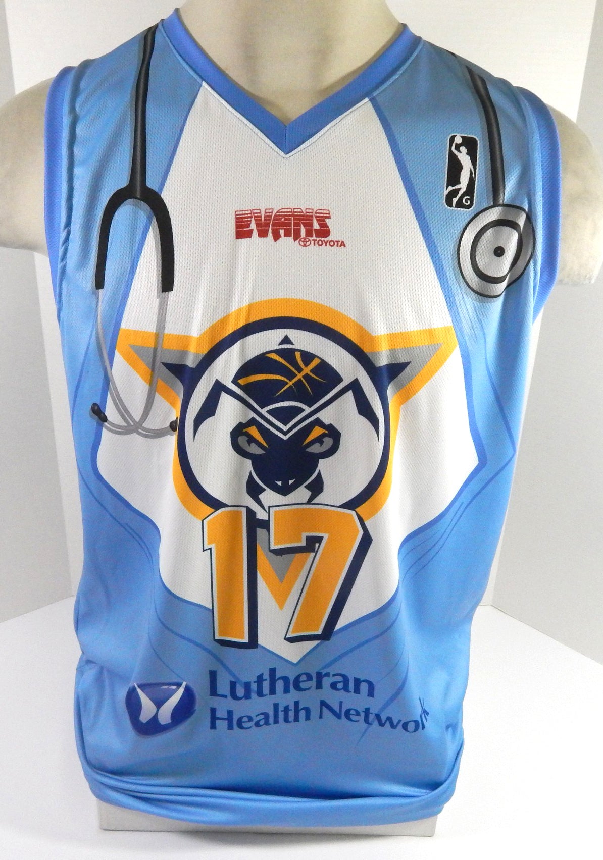 2021-22 Fort Wayne Mad Ants #17 Game Issued Blue Jersey Doctor Night G-League 2