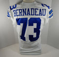 2015 Dallas Cowboys Mackenzy Bernadeau #73 Game Issued White Jersey DAL00024