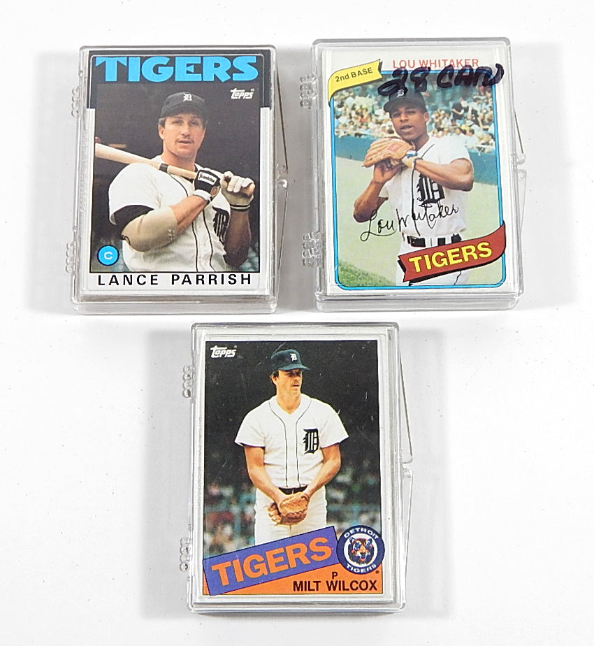 1980 1985 1986 Topps Detroit Tigers Team Sets Trammell Whitaker