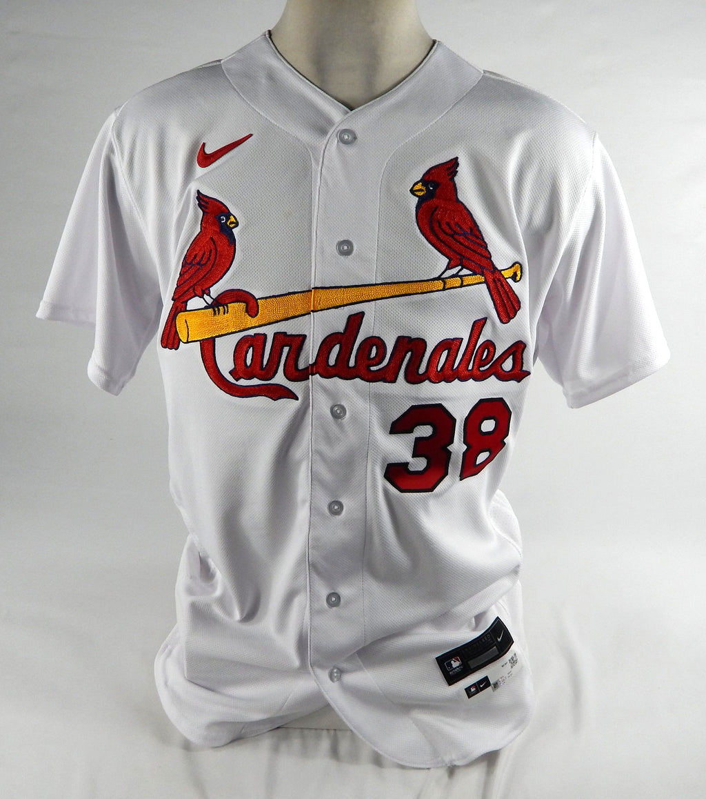 2022 St. Louis Cardinals Kodi Whitley #38 Game Issued White Jersey Cardenales 1 Pic2