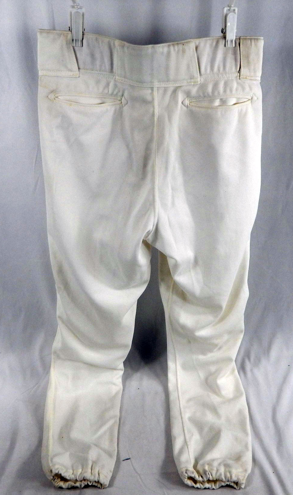 1998 Pittsburgh Pirates Lein Game Used White Pants Size 29  980 Pic2