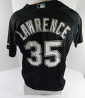 Florida Marlins Lawrence #35 Game Used Black Jersey BP ST L DP53586