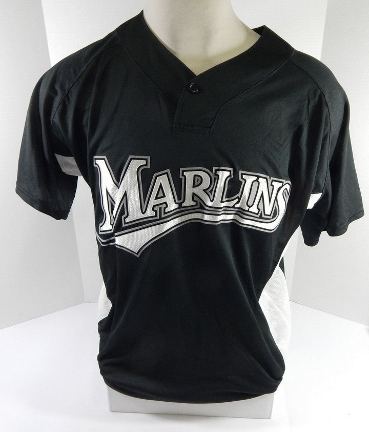 Florida Marlins Lawrence #35 Game Used Black Jersey BP ST L DP53586 Pic2