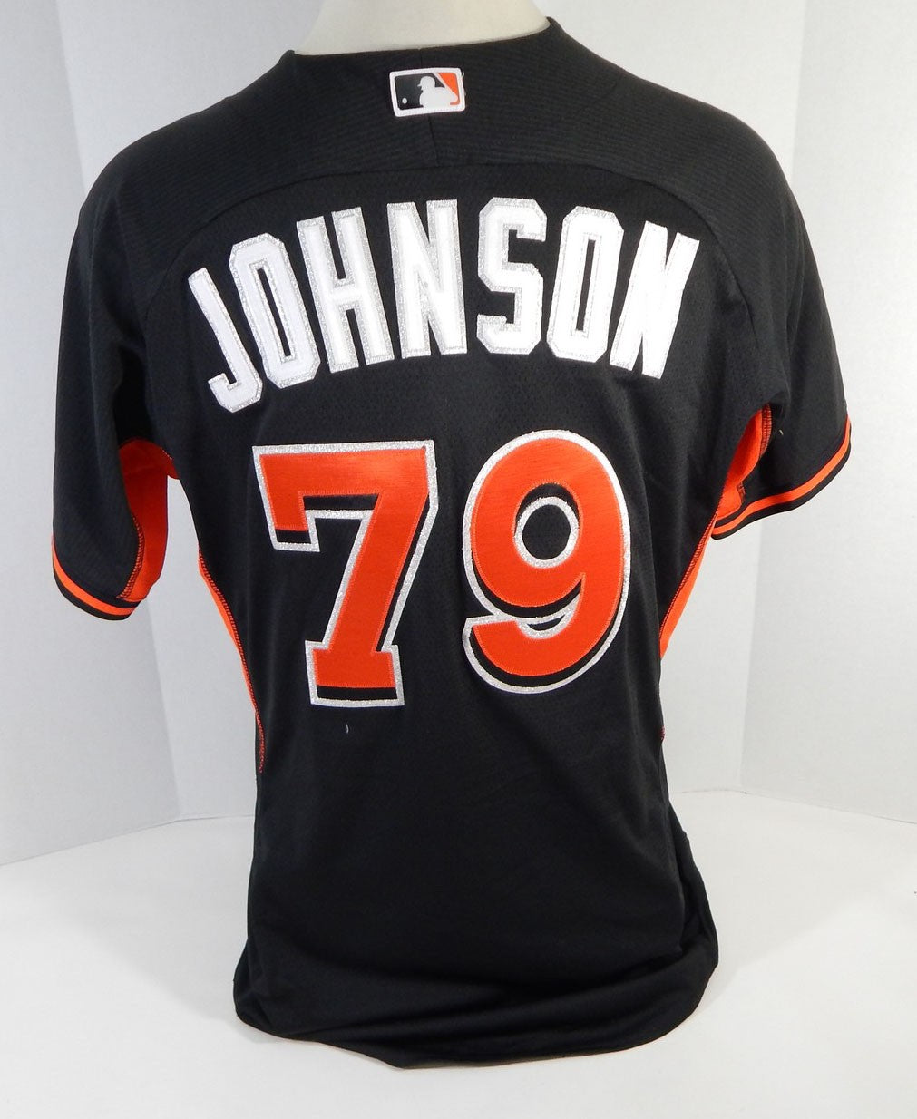 Miami Marlins Johnson #79 Game Used Black Jersey DP13689