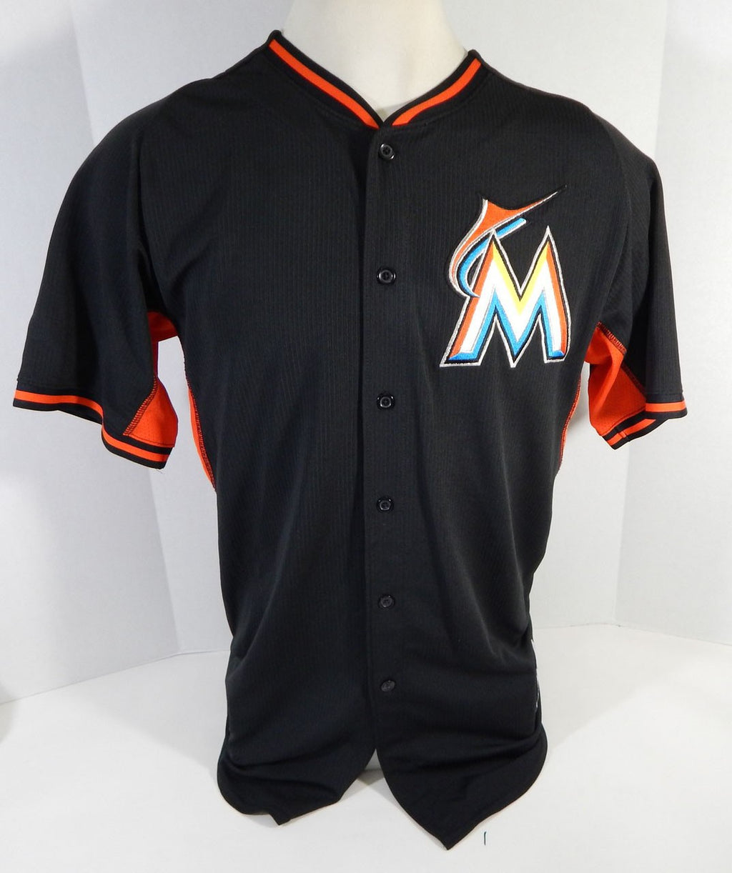 Miami Marlins Johnson #79 Game Used Black Jersey DP13689 Pic2