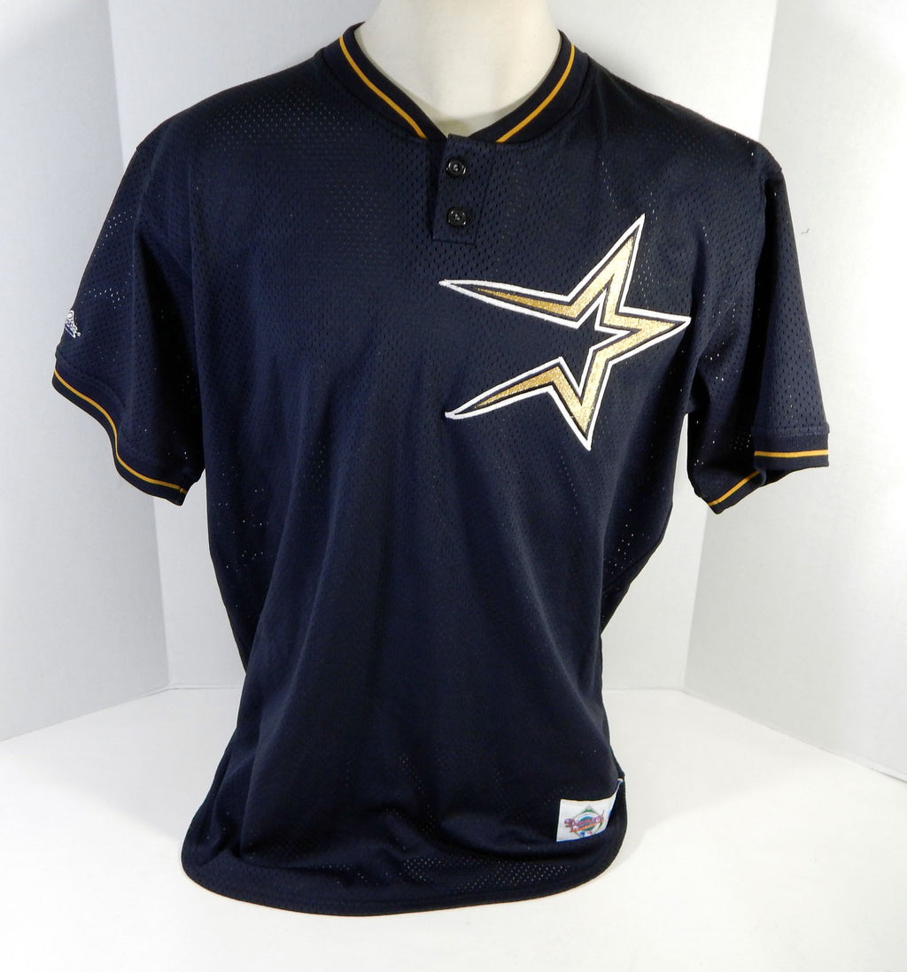 1997-99 Houston Astros #38 Game Issued Black Jersey Batting Practice 48 74 Pic2