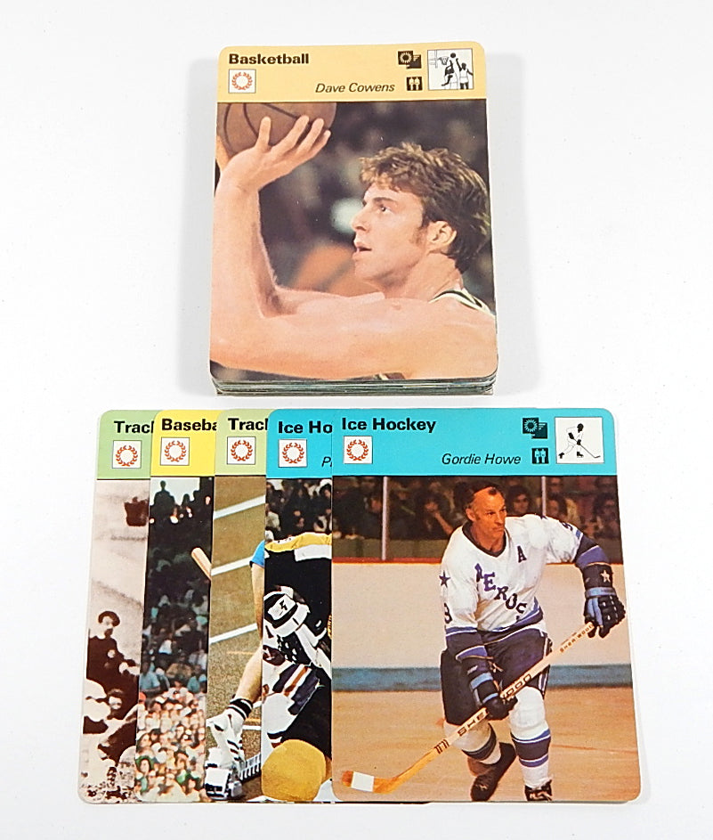 Lot of (70+) Assorted 1977-79 Sportscaster Cards Johnny Bench Gordie Howe Owens