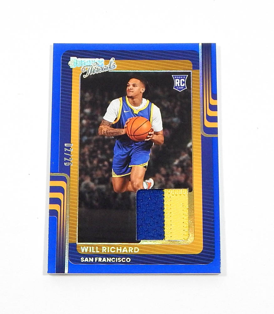 2025-26 Donruss Threads Blue Will Richard RC #20 2-Color Patch RPA /25