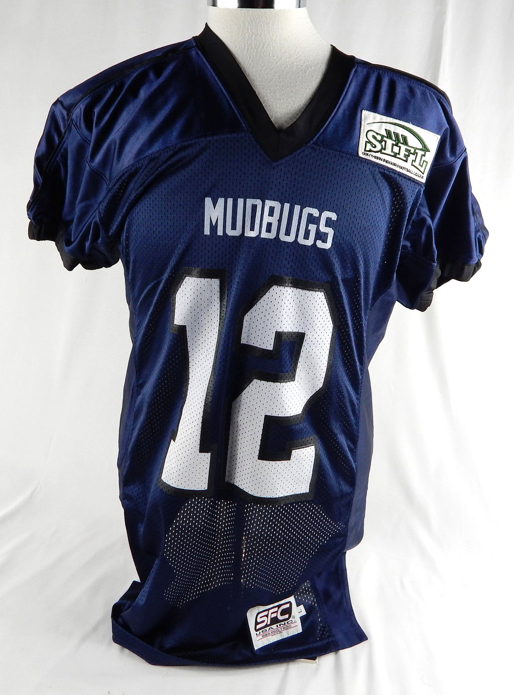 2009 Acadiana Mudbugs Powell #12 Game Used Navy Jersey Arena Football SIFL L 183