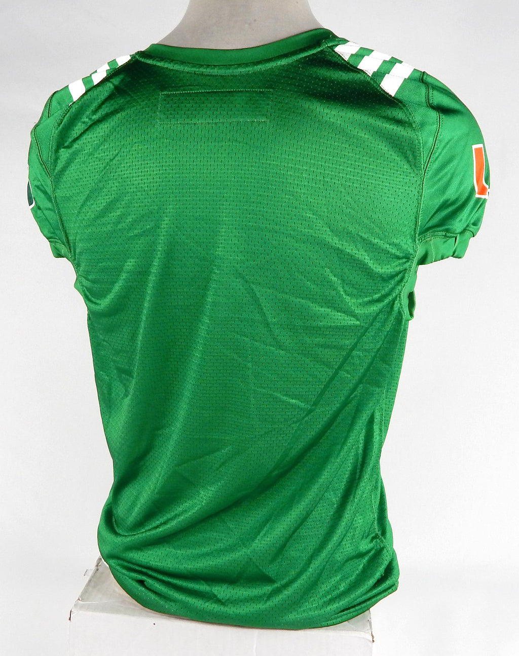 Miami Hurricanes Game Issued Pos Used Green Practice Jersey M DP68452 Pic2