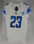2023 Detroit Lions Saivion Smith #23 Game Issued White Jersey 90th Patch 40 966