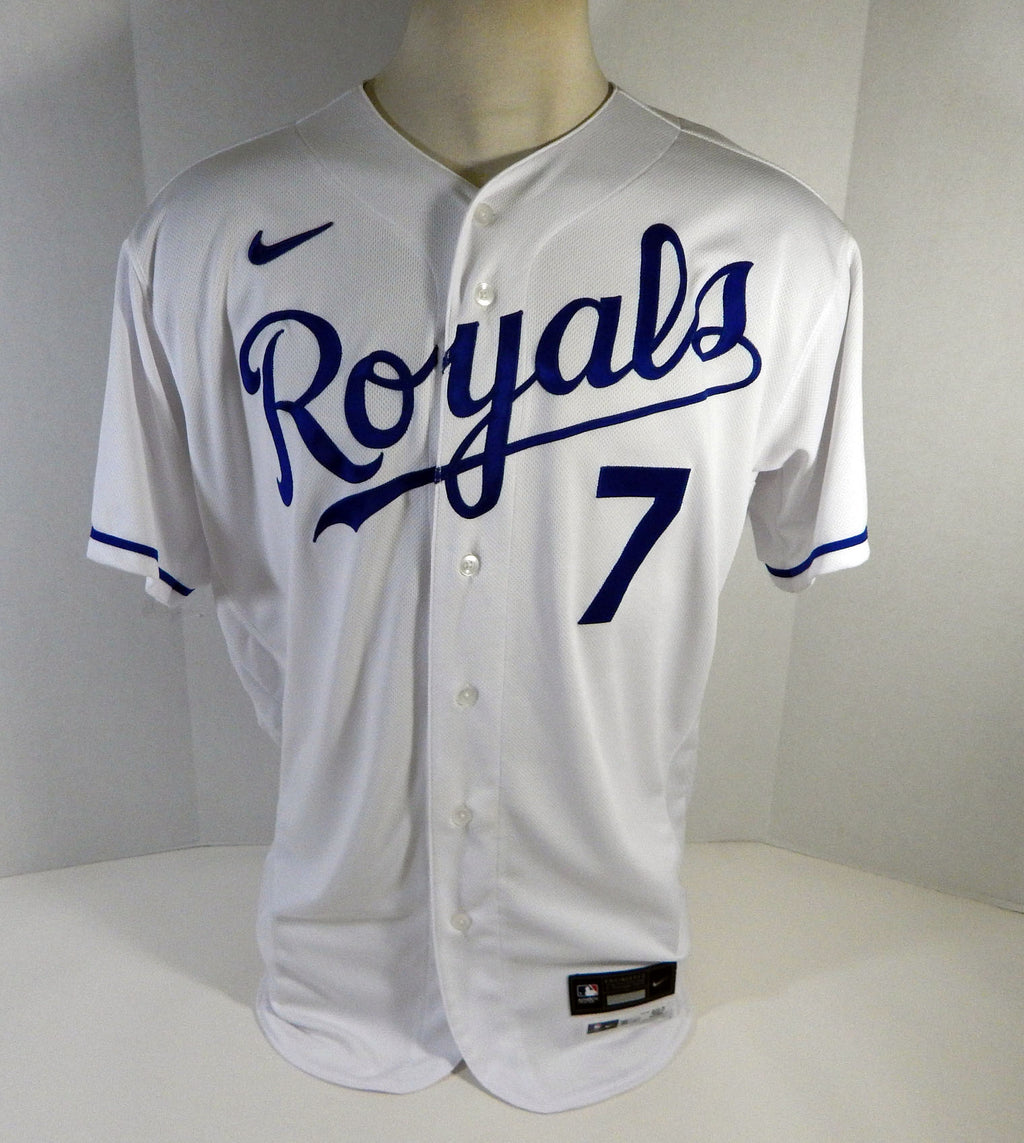 2020 Kansas City Royals Maikel Franco #7 Game Issued White Jersey DG Patch 46 31 Pic2