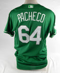 2022 St. Louis Cardinals Freddy Pacheco #64 Game Issued Green Jersey St Patrick9