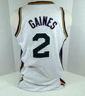 2010-11 Utah Jazz Sundiata Gaines #2 Game Issued White Jersey DP08903