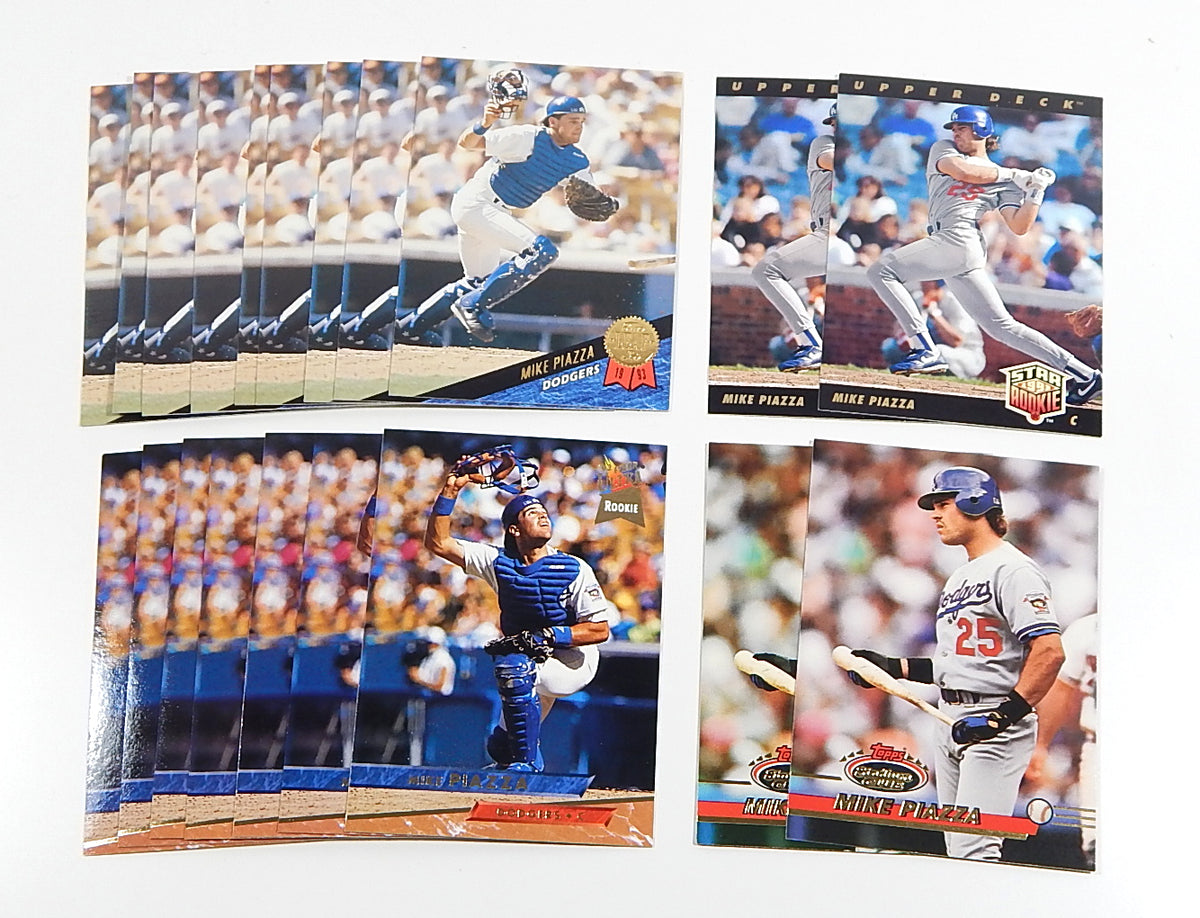 Lot of (27) 1993 Mike Piazza Cards Avg Nm/Mt Topps Ultra Stadium Gold Upper Deck Pic2