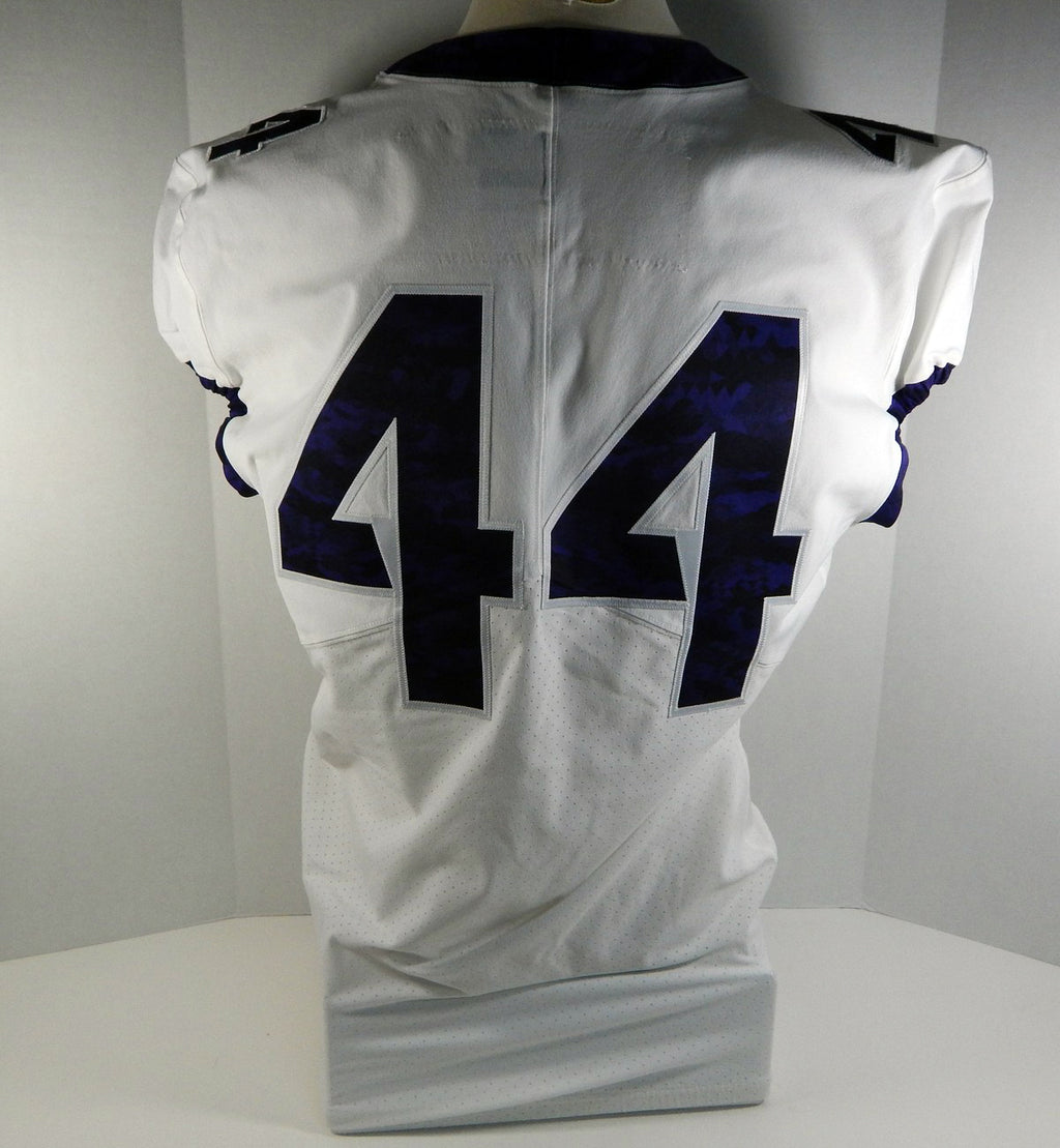 2015-18 Texas Christian Uni TCU Horned Frogs #44 Game Issued White FB Jersey 09 Pic2