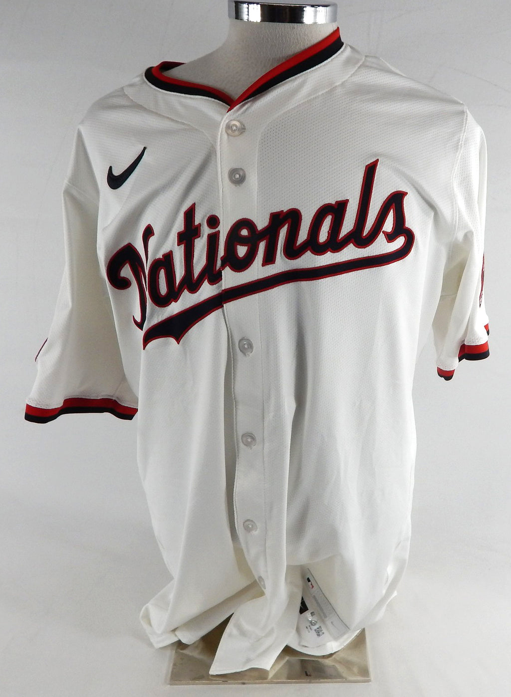 2025 Washington Nationals Dave Martinez #4 Game Issued White Jersey 48 088