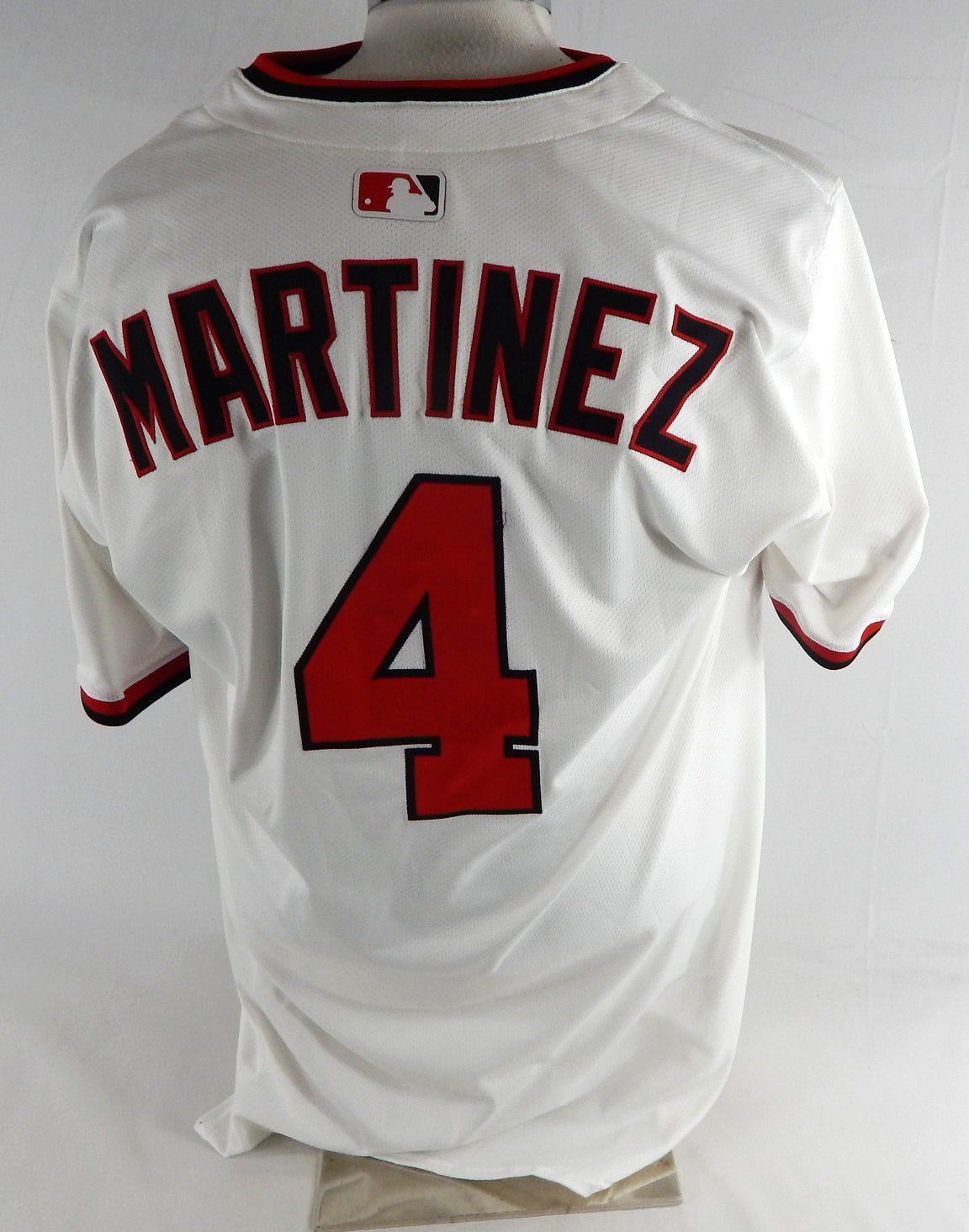 2025 Washington Nationals Dave Martinez #4 Game Issued White Jersey 48 088 Pic2