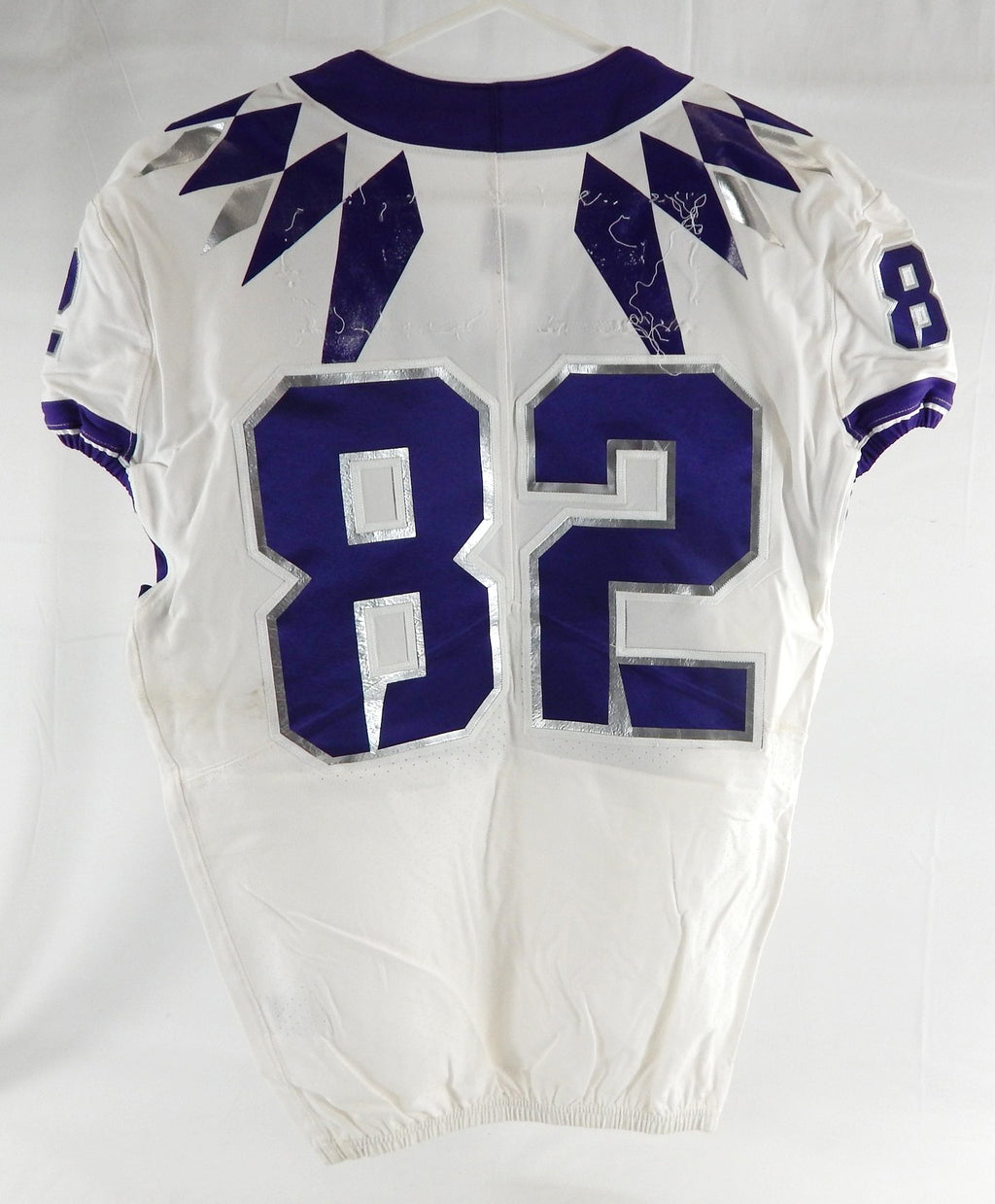 2020 Texas Christian TCU Frogs #82 Game Used White Jersey Football NP Rem 42 953 Pic2