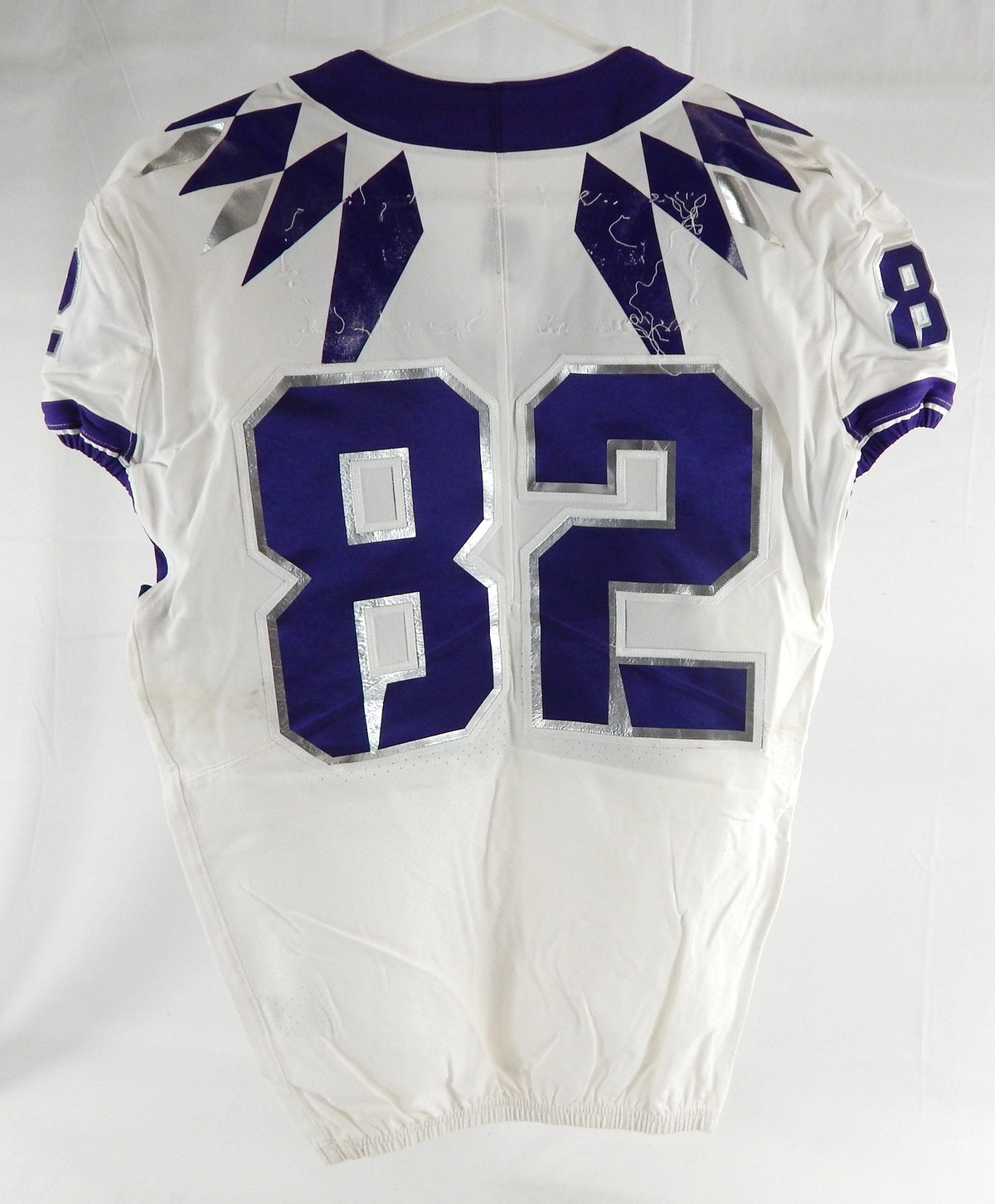 2020 Texas Christian TCU Frogs #82 Game Used White Jersey Football NP Rem 42 953 Pic2