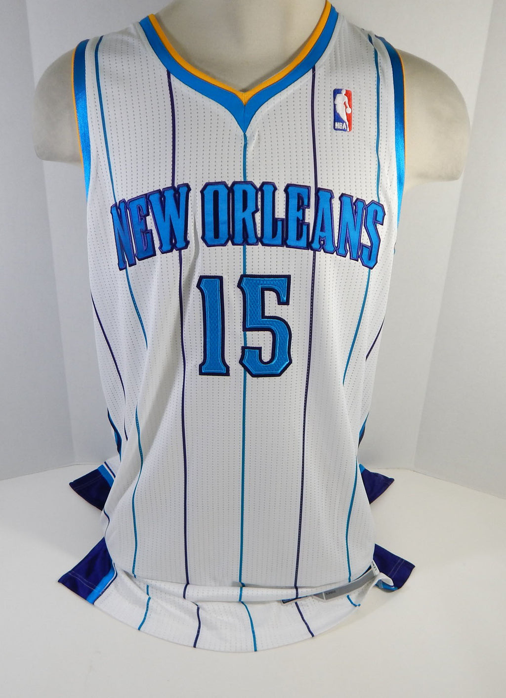 2011-12 New Orleans Hornets Lyons #15 Game Issued White Jersey 3XL4 DP12492 Pic2