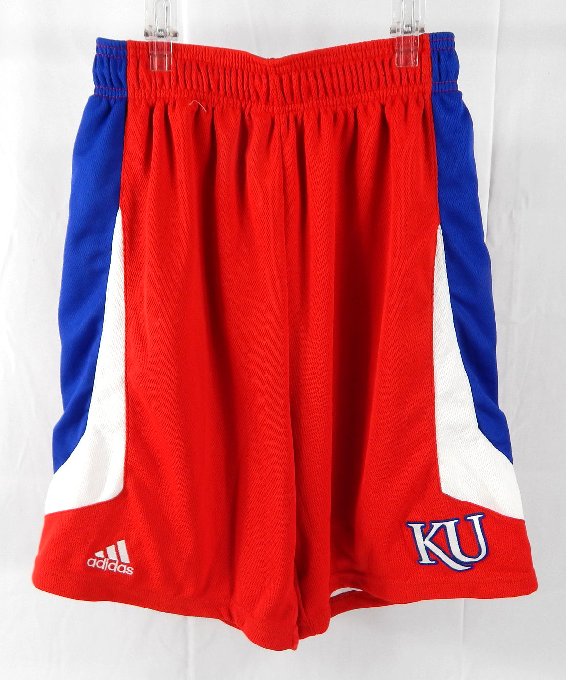 2007-08 Kansas Jayhawks Game Issued Red Shorts Basketball M 215