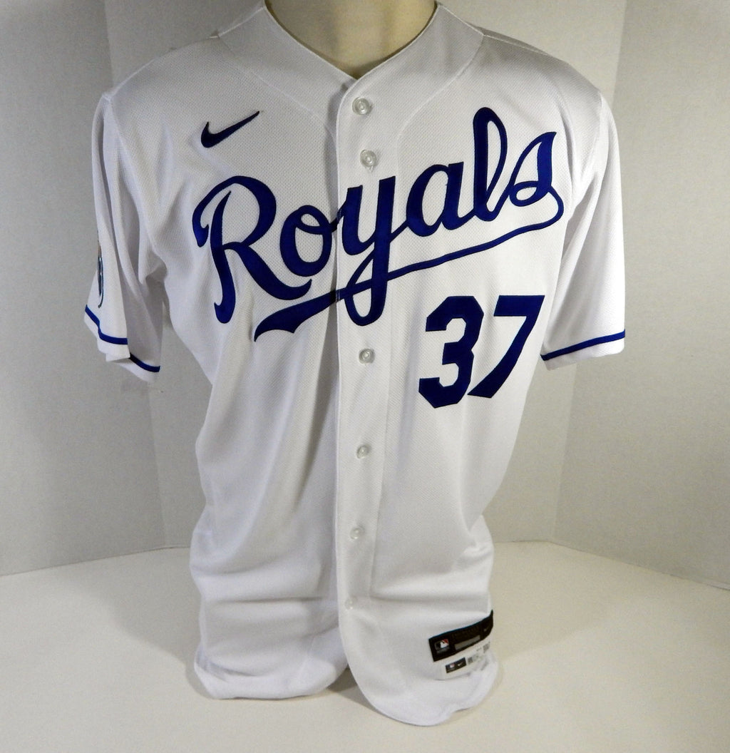 2020 Kansas City Royals Braden Shipley #37 Game Issued White Jersey DG Patch 4 Pic2