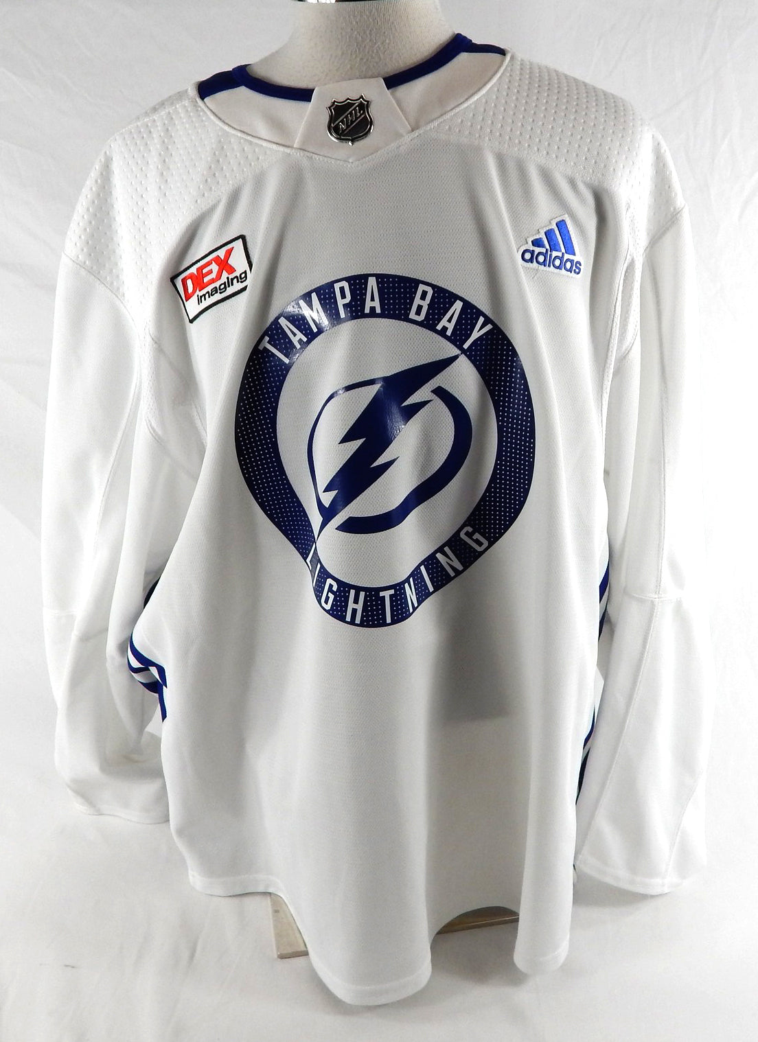 2017-18 Tampa Bay Lightning Mitchell Stephens #29 Game Used White Jersey 58 528