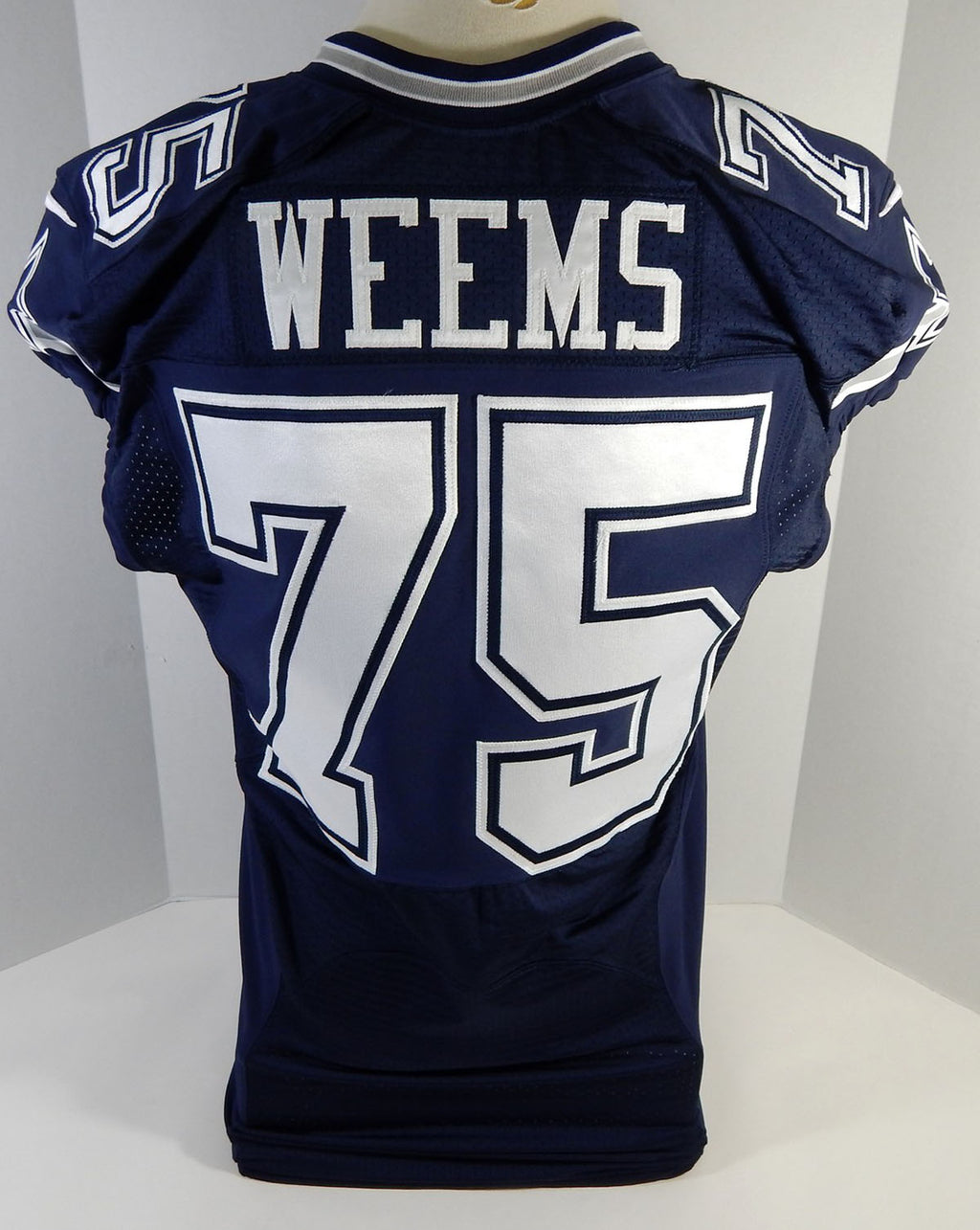 2013 Dallas Cowboys Darrion Weems #75 Game Issued Navy Jersey 46 770