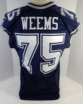 2013 Dallas Cowboys Darrion Weems #75 Game Issued Navy Jersey 46 770