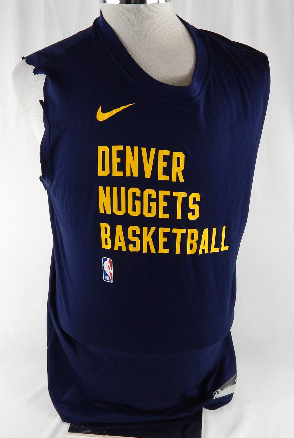 2023-24 Denver Nuggets Kentavious Caldwell-Pope #5 Game Used Navy Tank Shirt L 9