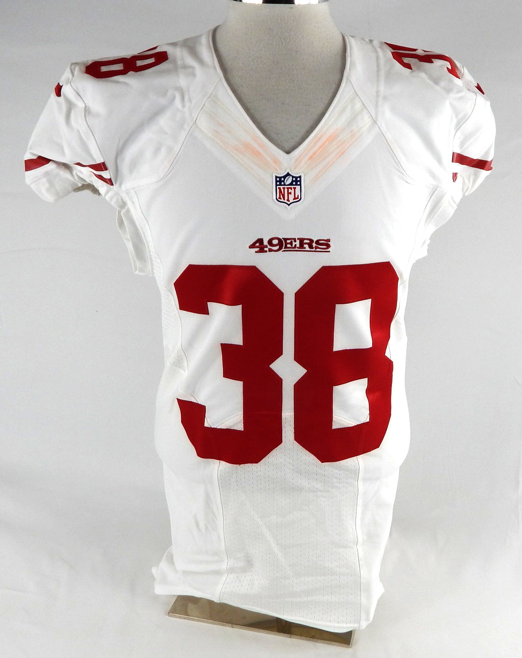 2016 San Francisco 49ers JaCorey Shepherd #38 Game Issued White Jersey NP Rem 7