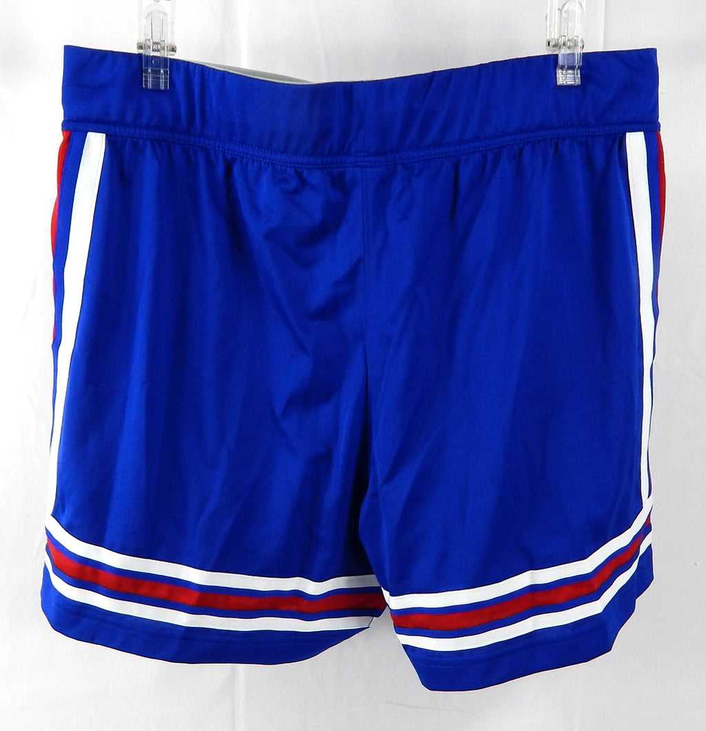 2020-21 Kansas Jayhawks Game Issued Blue Shorts Basketball XL 217 Pic2