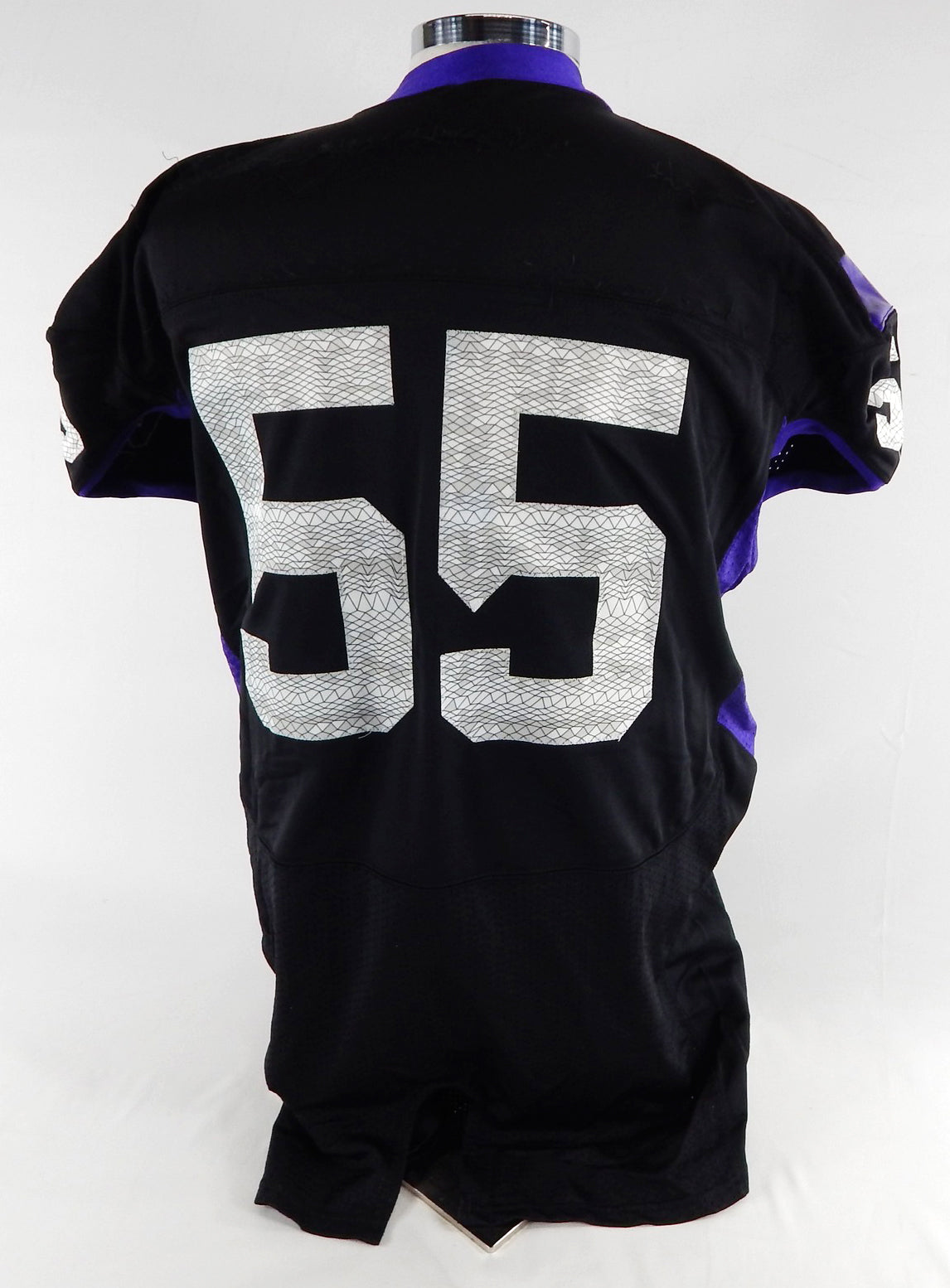 2010s Texas Christian TCU Frogs #55 Game Used Black Jersey Football NP R XXL 955 Pic2