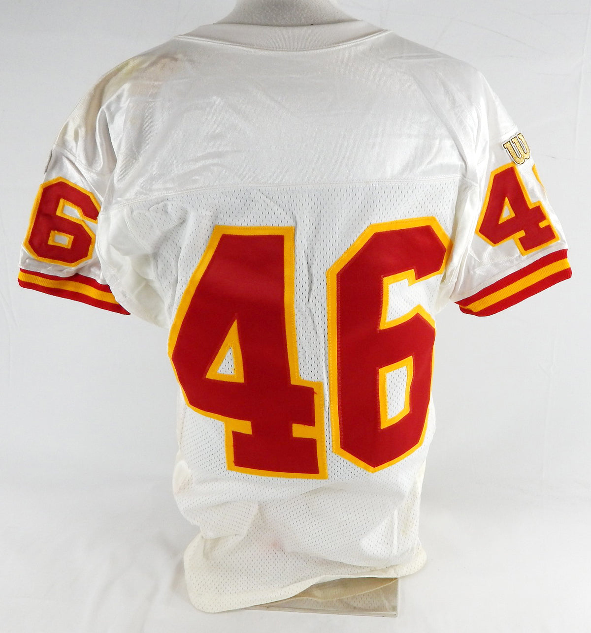 1996 Kansas City Chiefs #46 Game Issued White Jersey 40 022 Pic2