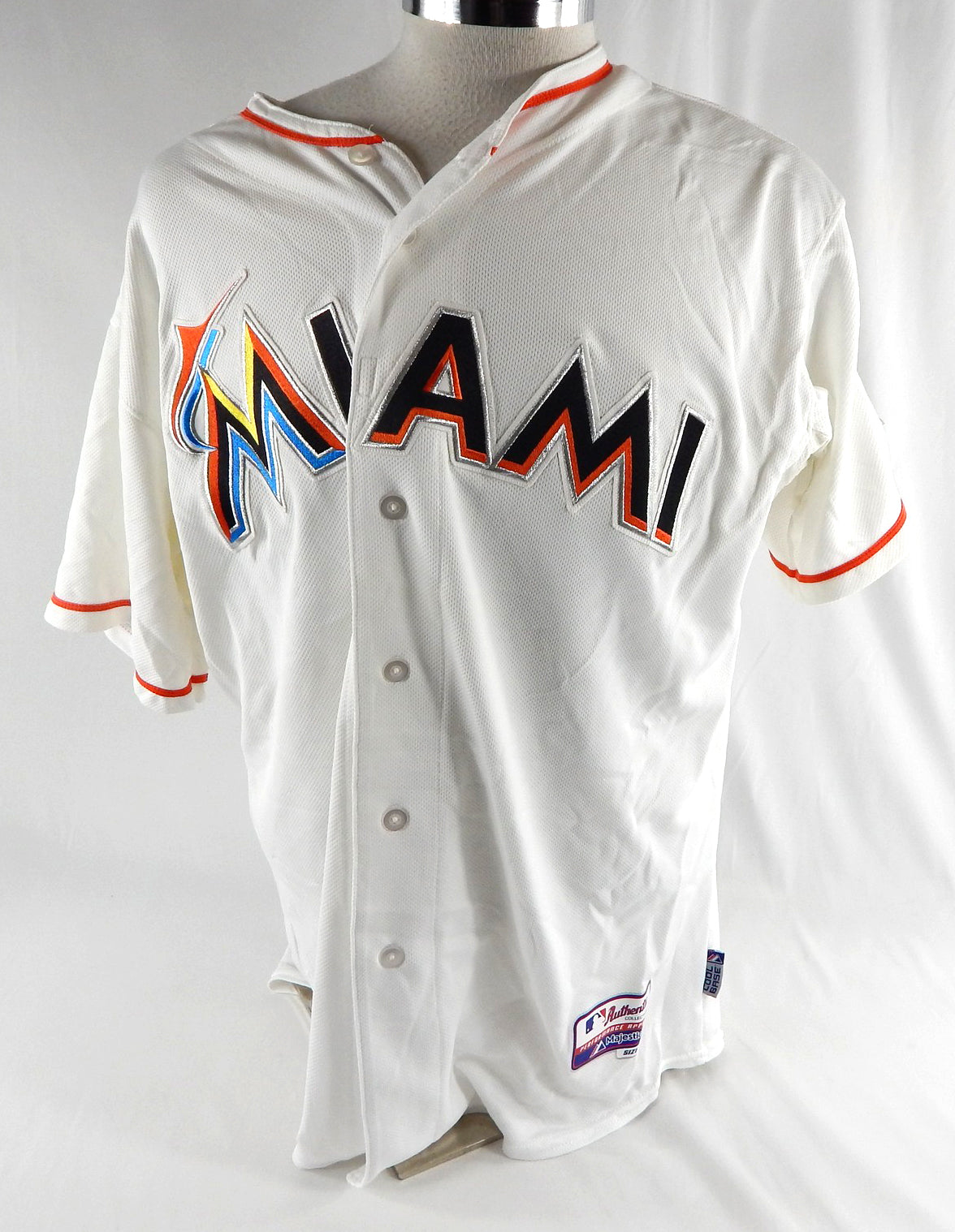 2012-18 Miami Marlins #50 Game Used White Jersey 50 785 Pic2