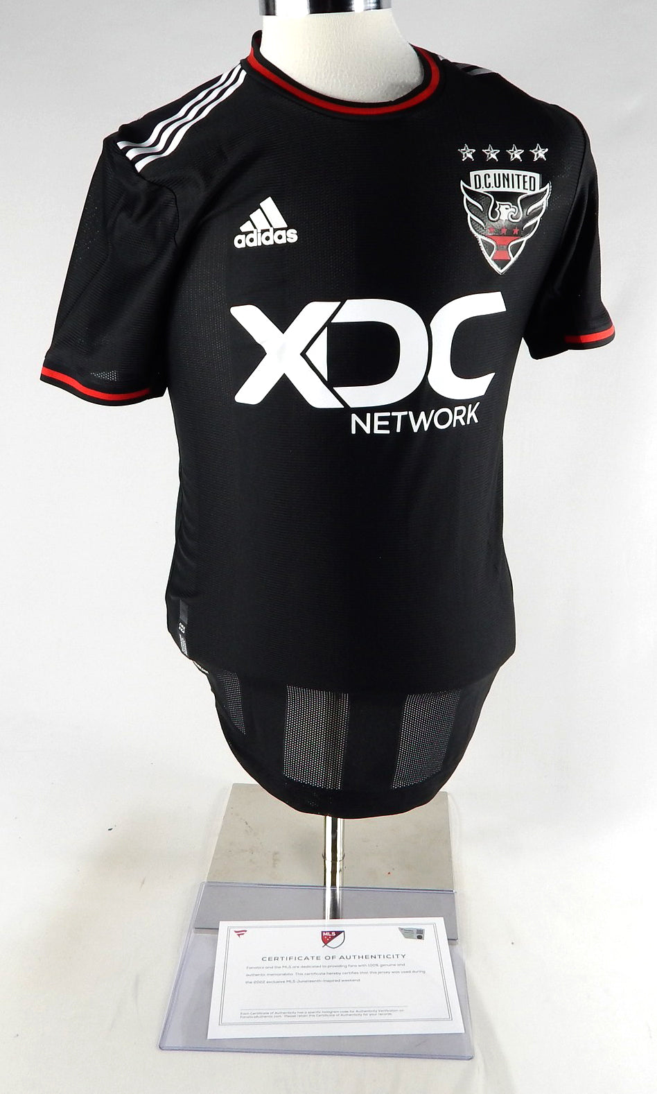 2022 D.C. United Chris Odoi-Atsem #3 Game Used Signed Black Jersey Juneteenth 3 Pic2