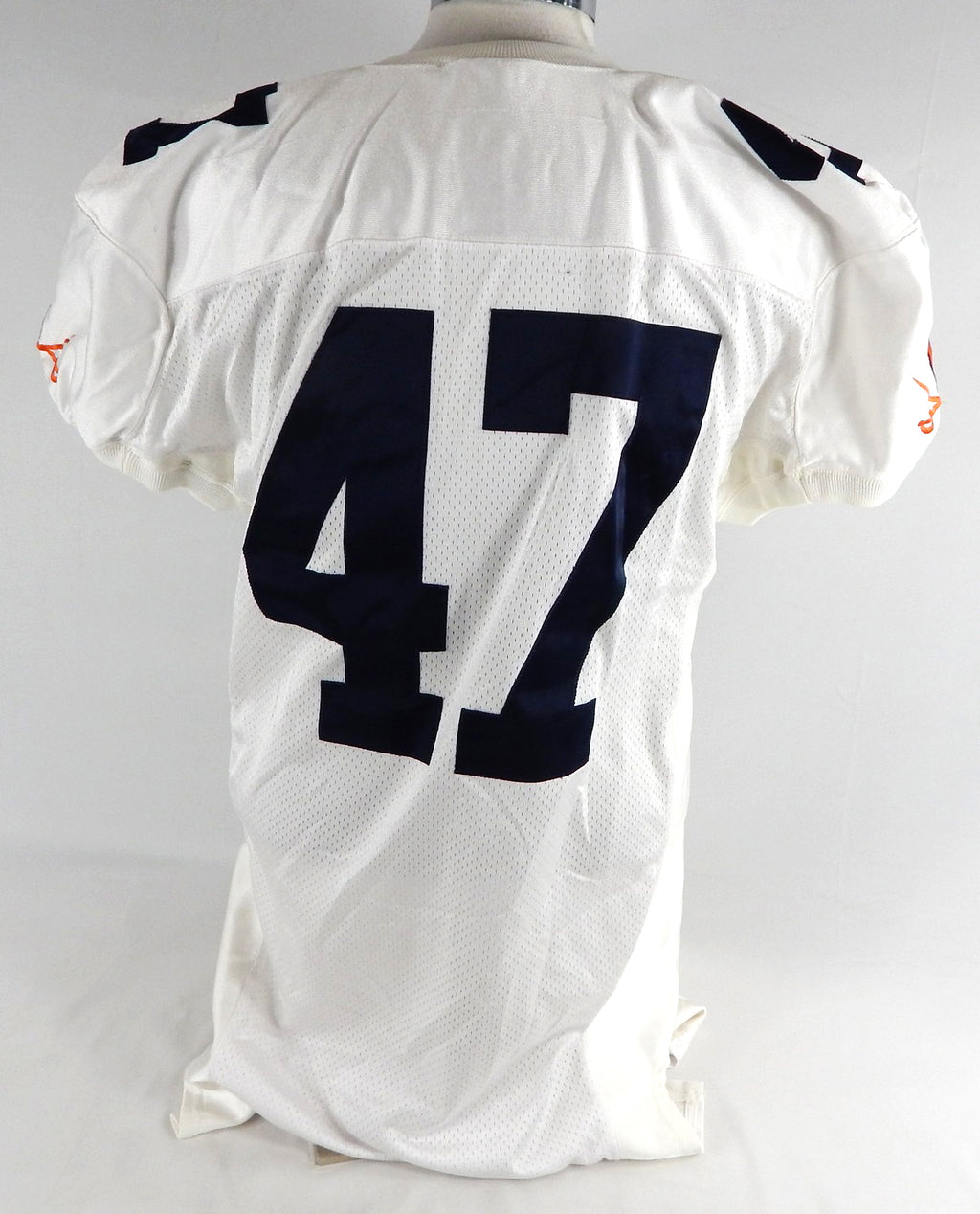 2002-03 Virginia Cavaliers #47 Game Used White Jersey Football NP R L 702 Pic2