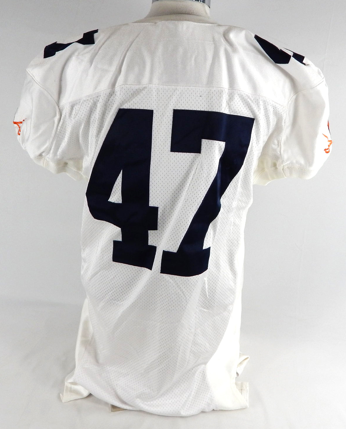 2002-03 Virginia Cavaliers #47 Game Used White Jersey Football NP R L 702 Pic2