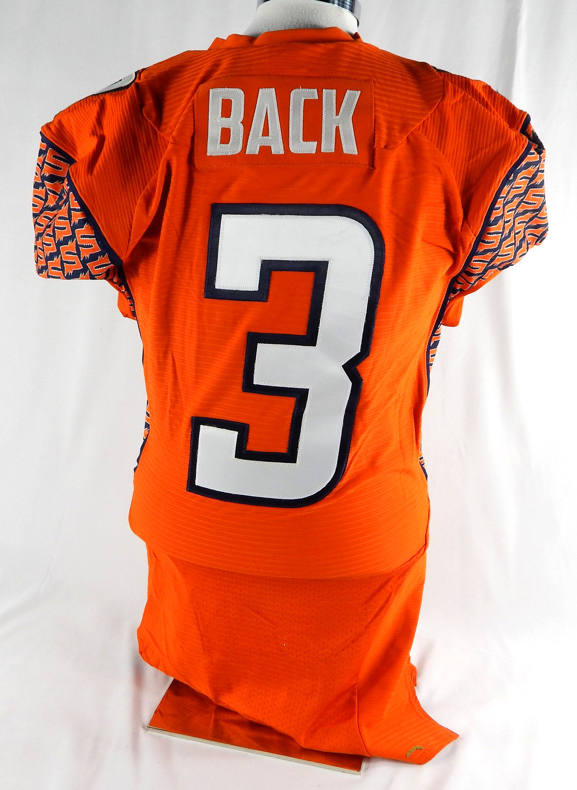Spokane Shock Billy Back #3 Game Used Orange Jersey Arena Football L 199 Pic2