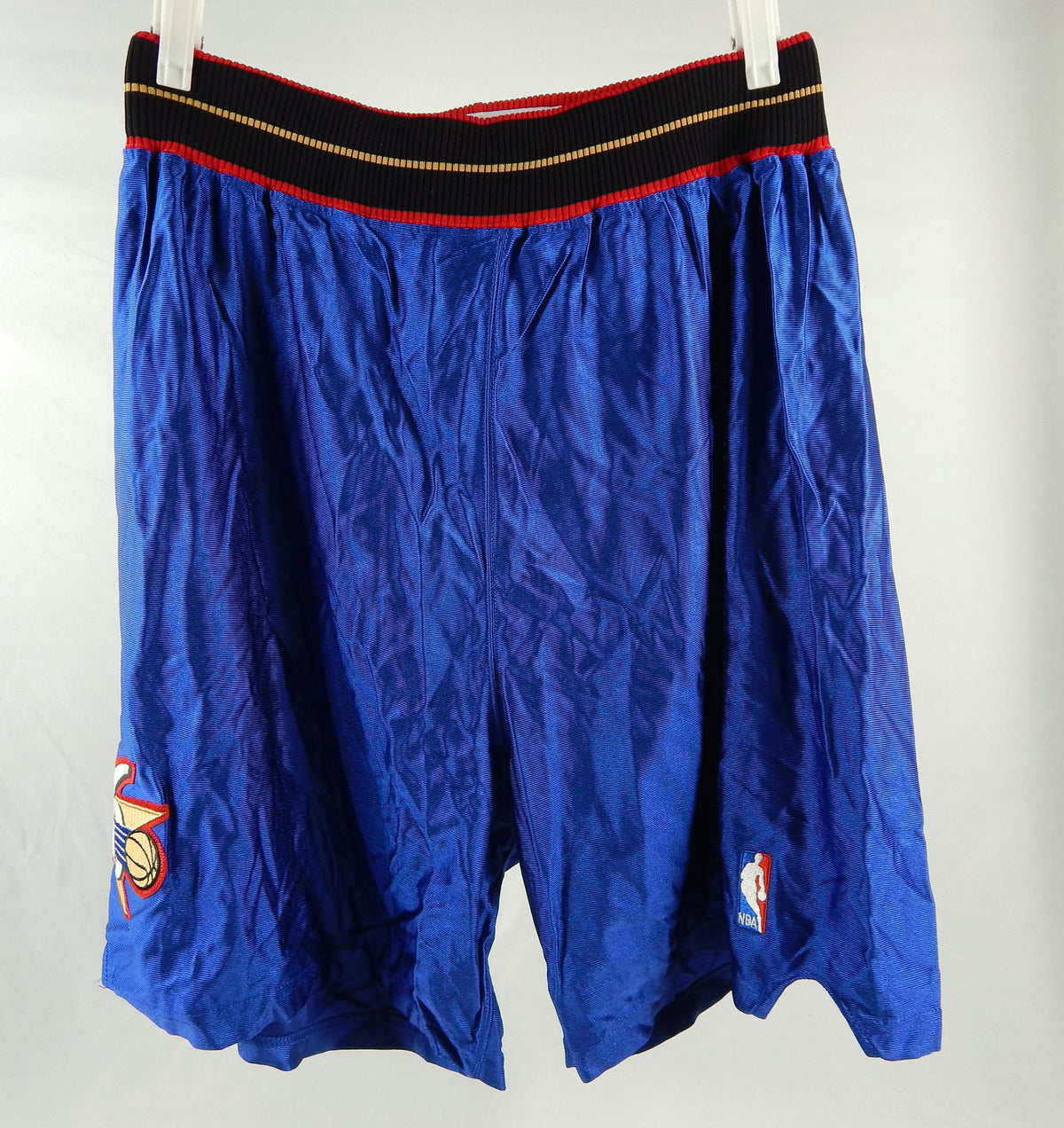 Late 1990s Early 2000s Philadelphia 76ers #5 Game Used Blue Shorts 40 DP96220