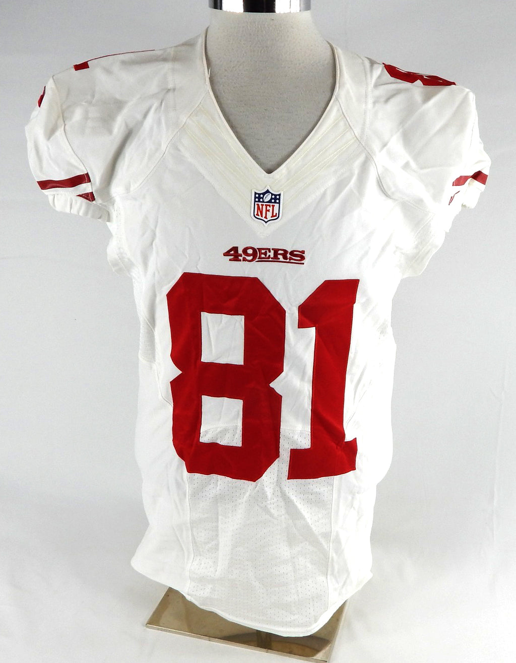 2015 San Francisco 49ers Anquan Boldin #81 Game Issued White Jersey NP Rem 42 0