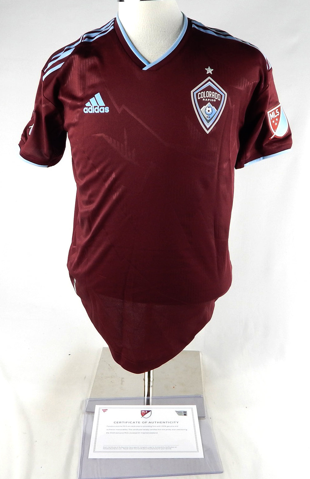 2022 Colorado Rapids Lucas Esteves #66 Game Used Jersey MLS Soccer Juneteenth