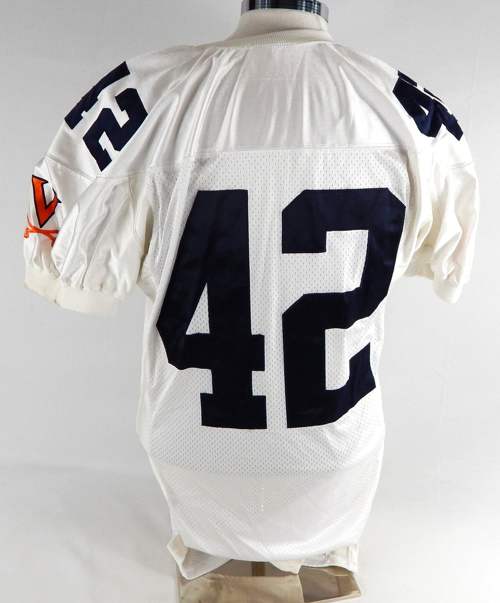 2003 Virginia Cavaliers #42 Game Used White Jersey Football NP R L 703 Pic2
