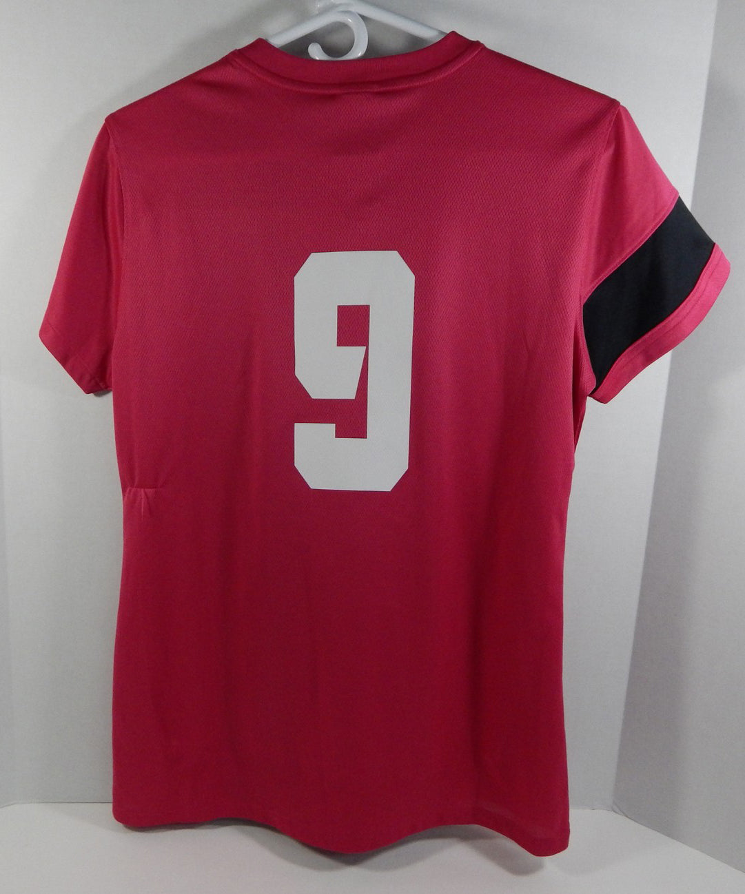 Texas Christian TCU Horned Frogs #9 Red/Black Nike Soccer Game Used Jersey 792 Pic2