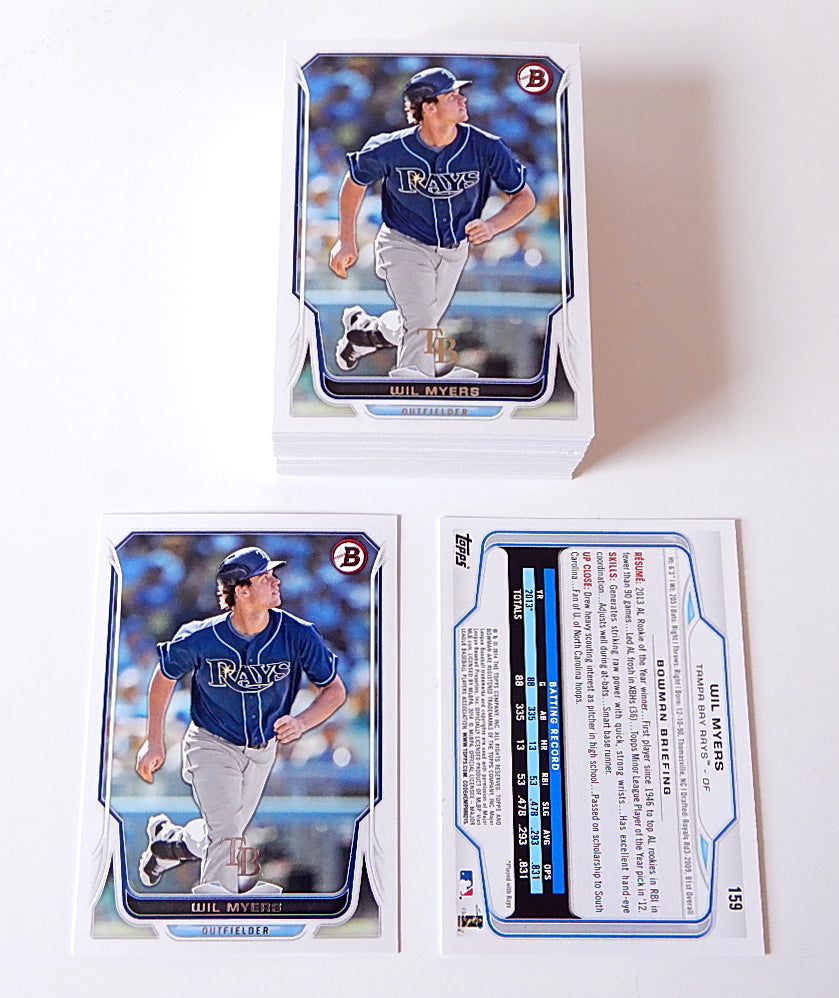 Lot of (66) 2014 Bowman Wil Myers #159 Rays Nm/Mt to Mint