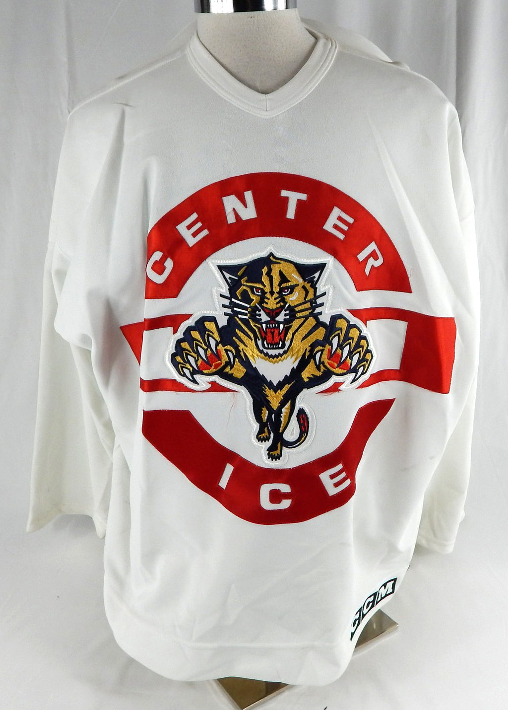 Late 1990s Florida Panthers Gilbert Dionne #15 Game Used White Practice Jersey 5